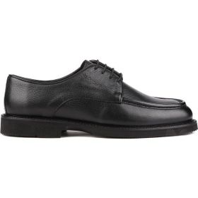 Shoetyle 250-1617 Siyah Deri Bağcıklı Erkek Günlük Ayakkabı