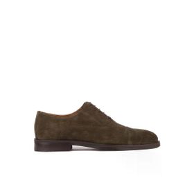 Shoetyle 250-2030 Haki Süet Deri Bağcıklı Erkek Klasik Ayakkabı
