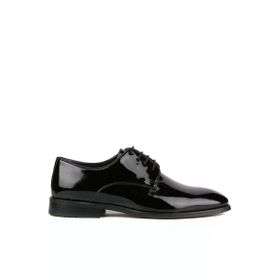 Shoetyle 250-2239 Siyah Rugan Deri Bağcıklı Erkek Klasik Ayakkabı