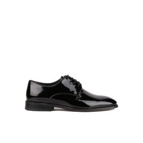 Shoetyle 250-2239 Siyah Rugan Deri Bağcıklı Erkek Klasik Ayakkabı