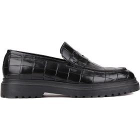Shoetyle 250-2371 Siyah Croco Deri Erkek Klasik Ayakkabı