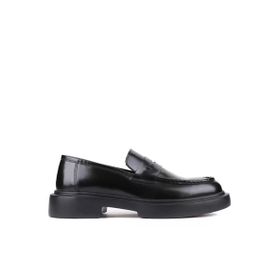 Shoetyle 250-2375 Siyah Açma Deri Bağcıksız Erkek Klasik Ayakkabı