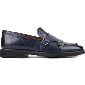 Shoetyle 250-2750 Lacivert Deri Tokalı Erkek Klasik Ayakkabı