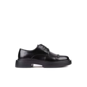 Shoetyle 250-601 Siyah Açma Deri Bağcıklı Erkek Klasik Ayakkabı