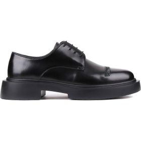 Shoetyle 250-601 Siyah Açma Deri Bağcıklı Erkek Klasik Ayakkabı