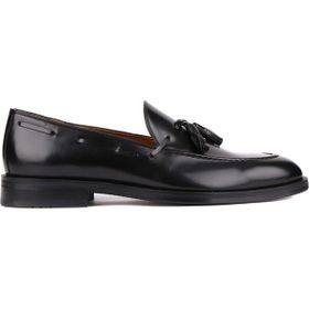 Shoetyle 250-7951 Siyah Açma Deri Püsküllü Erkek Klasik Ayakkabı