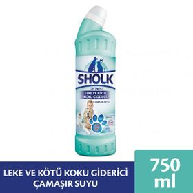 Sholk 750 ml Evcil Hayvanlar İçin Leke ve Koku Giderici Oksijenli Çamaşır Suyu