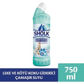 Sholk 750 ml Evcil Hayvanlar İçin Leke ve Koku Giderici Oksijenli Çamaşır Suyu