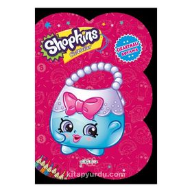 Shopkins Cicibiciler Pembe Çıkartmalı Boyama