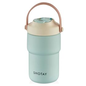Shotay 450 ml SHT-ST-8099-2 Turkuaz Askılı Pastel Termos