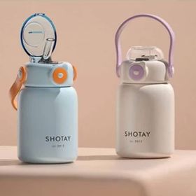 Shotay 500 ml Krem Çocuk Çelik Termos