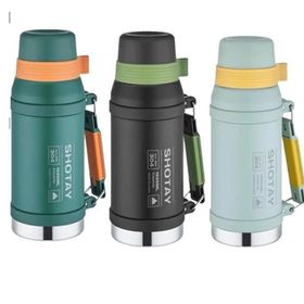 Shotay Camper 1600 ml Haki Çelik Termos