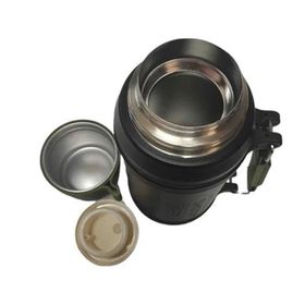 Shotay Camper 1600 ml Siyah Çelik Termos