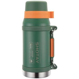 Shotay SHT-ST-8216-1 1500 ml Siyah Camper Matara Çelik Termos