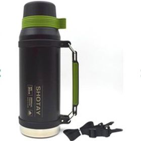 Shotay SHT-ST-8216-1 1500 ml Siyah Camper Matara Çelik Termos