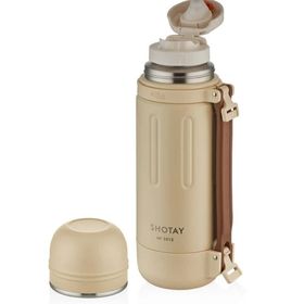Shotay SHT-ST-8255-3 Take Trip 1200 ml Krem Çelik Termos