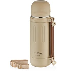 Shotay SHT-ST-8255-3 Take Trip 1200 ml Krem Çelik Termos