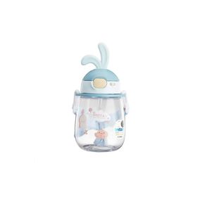 Shotay ST-7008 Mavi 600 ml Kulaklı Tritan Pipetli Askılı Matara