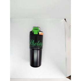 Shotay ST-8133 Siyah 750 ml Çelik Çift Başlıklı Termos Matara