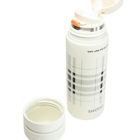 Shotay ST-8188 480 ml Desenli Beyaz Çelik Termos