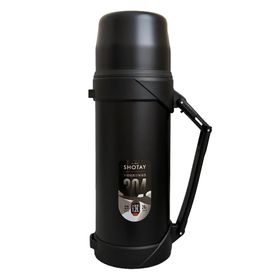 Shotay ST-8213 Siyah Adventure 1200 ML Outdoor Çelik Termos