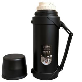 Shotay ST-8213 Siyah Adventure 1200 ML Outdoor Çelik Termos
