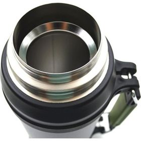 Shotay ST-8217 2000 ml Camper Large Siyah Çelik Matara Termos