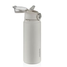 Shotay ST-8228 750 ml Gri Pipetli Şeffaf Kapaklı Çelik Termos