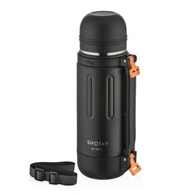 Shotay Take Trip 1200 ML Siyah Çelik Termos