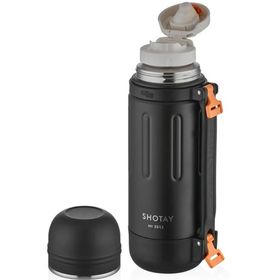 Shotay Take Trip 1200 ML Siyah Çelik Termos