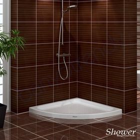 Shower 100x100 cm Oval Flat Duş Teknesi