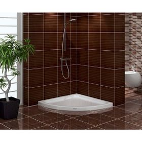 Shower 100x100 cm Oval Flat Duş Teknesi