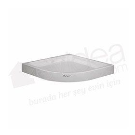 Shower 120x120 cm Oval Monoblok Duş Teknesi