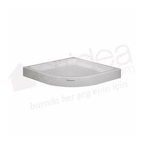 Shower 130x130 cm Oval Monoblok Duş Teknesi