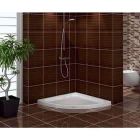 Shower 75x75 cm Oval Flat Duş Teknesi