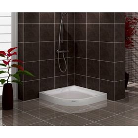 Shower 75x75 cm Oval Monoblok Duş Teknesi