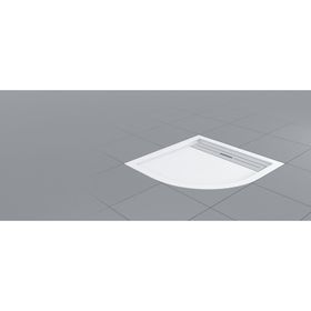 Shower 80x80 cm Oval Flat Duş Teknesi