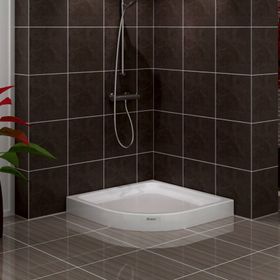 Shower 85x85 cm Oval Monoblok Duş Teknesi