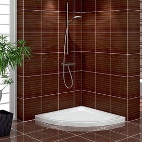 Shower 95x95 cm Oval Flat Duş Teknesi