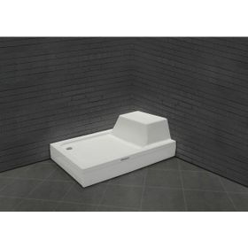 Shower Agron Dikdörtgen Flat Oturmalı 80x110 cm Duş Teknesi