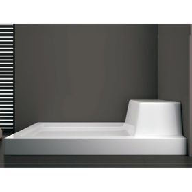 Shower Agron Dikdörtgen Flat Oturmalı 90x110 cm Duş Teknesi