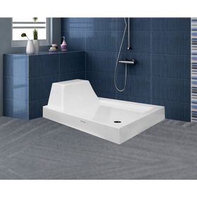 Shower Dikdörtgen Monoblok 80x110 cm Duş Teknesi