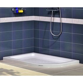 Shower Oval Asimetrik Flat 80x120 cm Duş Teknesi