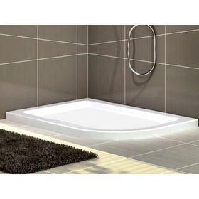 Shower Oval Asimetrik Flat 80x140 cm Duş Teknesi