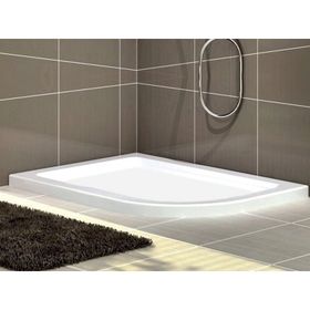 Shower Oval Asimetrik Flat 80x140 cm Duş Teknesi