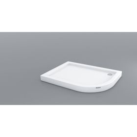 Shower Oval Asimetrik Monoblok 80x120 cm Duş Teknesi