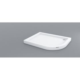 Shower Oval Asimetrik Monoblok 80x90 cm Duş Teknesi