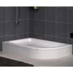 Shower Oval Asimetrik Monoblok 90x120 cm Duş Teknesi