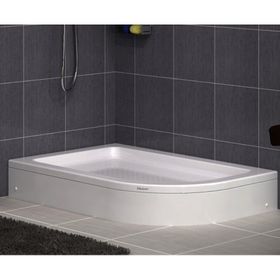 Shower Oval Asimetrik Monoblok 90x120 cm Duş Teknesi