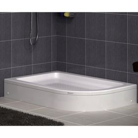 Shower Oval Asimetrik Panelli 80x110 cm Duş Teknesi